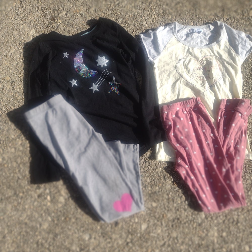 Source Unknown Kids Matching Sets - Black, Gray, Pink, White